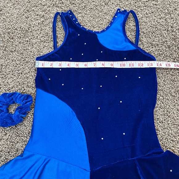 Flying Camel Designs Royal Blue Skating Dress medium adult - Picture 4 of 10